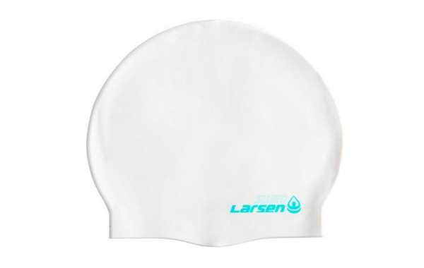 Шапочка для плавания Larsen MC43, силикон, белый 600_380