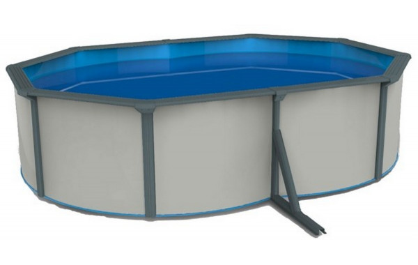 Морозоустойчивый бассейн овальный 730x360x130см Poolmagic White (Premium) 600_380