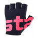 Перчатки для фитнеса Star Fit WG-102, черный/малиновый 75_75