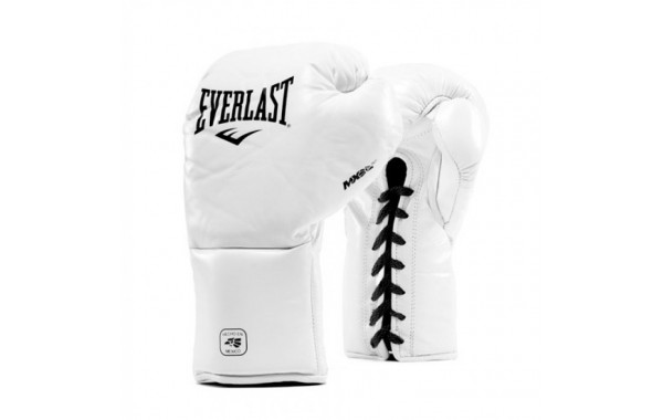 Боксерские перчатки Everlast MX Pro Fight белый, 10 oz 181002 600_380