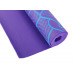 Коврик для фитнеса и йоги Larsen PVC 173х61х0,5см фиолетовый с принтом 75_75
