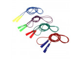 Скакалка Sportex цветная 2,5 м (шнур цветная резина, ручка пластик)