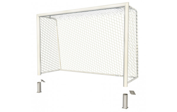 Ворота для мини-футбола алюминиевые стационарные SportWerk SpW-AG-300-2P (300x200) 600_380
