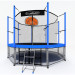 Батут i-Jump Classic Basket 12FT 366 см с нижней сетью и лестницей синий 75_75