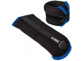 Утяжелители (2х0,5кг) Sportex ALT Sport нейлон, в сумке HKAW101-A черный с синей окантовкой