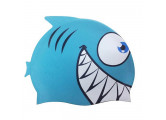 Шапочка для плавания Atemi FC205 рыбка, голубой