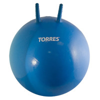 Мяч-попрыгун Torres AL121455, с ручками, диам. 55 см, эласт. ПВХ, с насосом, синий