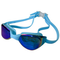 Очки для плавания Sportex взрослые, зеркальные E33119-0 голубой