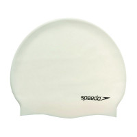 Шапочка для плавания Speedo Plain Flat Silicone Cap 8-709910010 белый