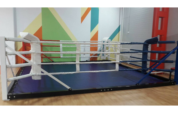Ринг боксерский напольный Totalbox на балке размер по канатам 5×5 м РНБ 5 600_380