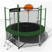 Батут i-Jump Classic Basket 12FT 366 см с нижней сетью и лестницей зеленый 75_75