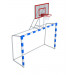 Ворота с баскетбольным щитом из оргстекла Glav с удлиненными штангами и стаканами 7.102-2 75_75