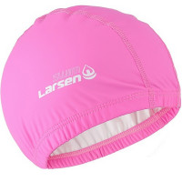 Шапочка плавательная Larsen Swim PU100 розовый