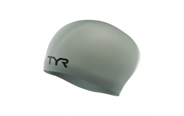 Шапочка для плавания TYR Long Hair Wrinkle-Free Silicone Cap LCSL-019 серый 600_380