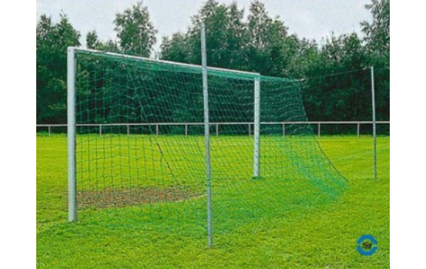 Ворота футбольные под свободно подвешиваемую сетку, 7,32 м x 2,44 м, белые Haspo 924-1015 600_380