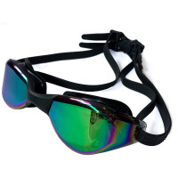 Очки для плавания Sportex взрослые, зеркальные E33119-8 черный