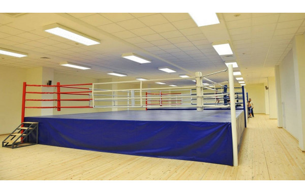 Боксерский ринг на помосте 1 м Totalbox размер по канатам 6×6 м РП 6-1 600_380