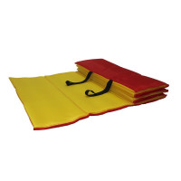 Коврик гимнастический Body Form 180x60x1 см BF-002 красный-желтый