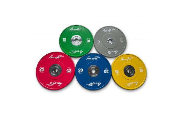 Бамперный диск для кроссфита 15 кг AeroFit AFBDC15 желтый 600_380