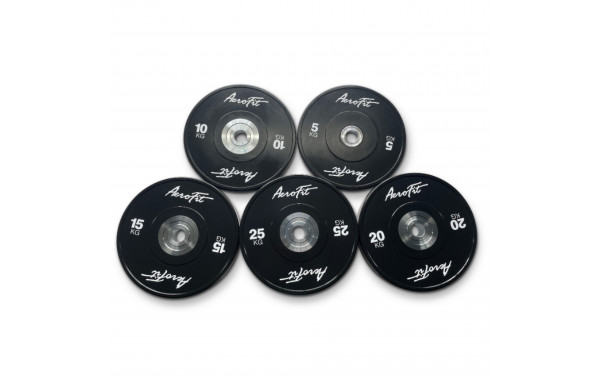 Бамперный диск для кроссфита 15 кг AeroFit AFBD15 черный 600_380