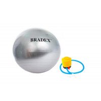 Мяч для фитнеса d65см Bradex антивзрыв, с насосом SF 0379