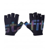 Перчатки для фитнеса Star Fit WG-102, черный/светоотражающий