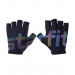 Перчатки для фитнеса Star Fit WG-102, черный/светоотражающий 75_75