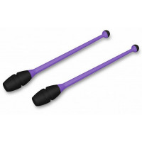 Булавы для художественной гимнастики вставляющиеся Indigo 36 см фиолетово-черный
