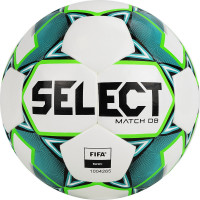 Мяч футбольный Select Match DВ Basic 814020-004,р.5, FIFA Basic, 32п, ПУ, гибр.сш., бело-зел-черн