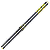 Лыжи беговые Fischer Carbonlite SK Plus Xtra Stiff Hole Wax (черно/желтый) N11719