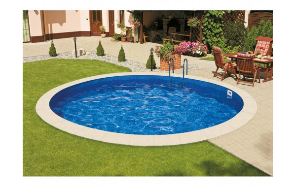 Морозоустойчивый бассейн Ibiza круглый глубина 1,5 м диаметр 5 м, голубой 600_380