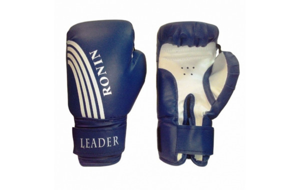 Боксерские перчатки Ronin Leader синий 8 oz 600_380