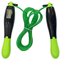 Скакалка с электронным счетчиком 280см Sportex E32634-3 зеленый