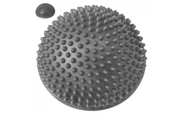 Полусфера массажная круглая надувная Sportex C33513-5 (серый) (ПВХ) d-16 см 600_380
