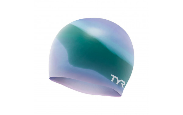 Шапочка для плавания TYR Multi Silicone Cap LCSM-528 зелено-фиолетлвый 600_380
