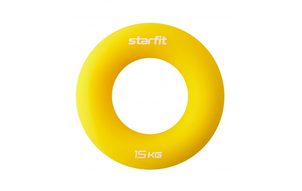 Эспандер кистевой Star Fit Кольцо, d8,8 см, 15 кг, силикогель ES-404 желтый 600_380