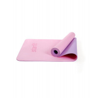 Коврик для йоги и фитнеса Core 173x61x0,4 см Star Fit FM-201 розовый пастель\фиолетовый пастель