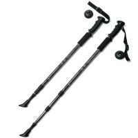 Палки для скандинавской ходьбы телескопическая, 3-х секционная Sportex F18435 черный