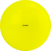 Мяч для художественной гимнастики однотонный Torres AG-19-04, диам.19 см, ПВХ, желтый