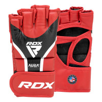 Перчатки RDX Grappking Aura Plus GGR-T17RB красный\черный
