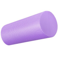 Ролик для йоги полумягкий Профи 30x15см Sportex ЭВА E39103-3 фиолетовый