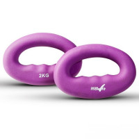 Гантели для кросфита Makfit 2 кг фиолетовый MAK-DC2k (штука, продажа только парами)