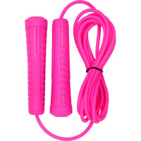 Скакалка Fortius Neon шнур 3 м в пакете (розовая)
