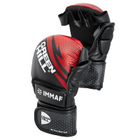 Перчатки MMA Green Hill MMAF approved MMI-602 черно-красный