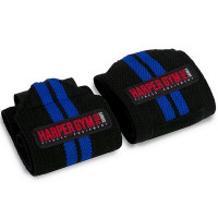 Суппорт запястья эластичный Harper Gym Pro Series JE-2672 черный\синий (пара)