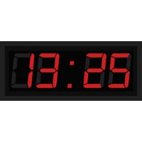 Часы-термометр со сменным режимом 51х20см