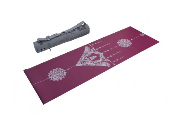 Коврик для йоги 183x61,5x0,25 см., в сумке с ремешком Original Fit.Tools FT-TYM025-PP пурпурный 600_380