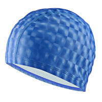 Шапочка для плавания Sportex одноцветная B31517-1 3D (Синий)