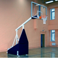 Стойка баскетбольная игровая мобильная складная с гидромеханизмом Atlet вынос 165 см, без противовесов IMP-A18E
