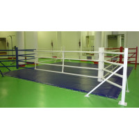 Ринг боксерский напольный Totalbox на упорах размер по канатам 6×6 м РНУ 6